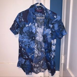 Purple Label Ralph Lauren XS Linen Floral Button Down